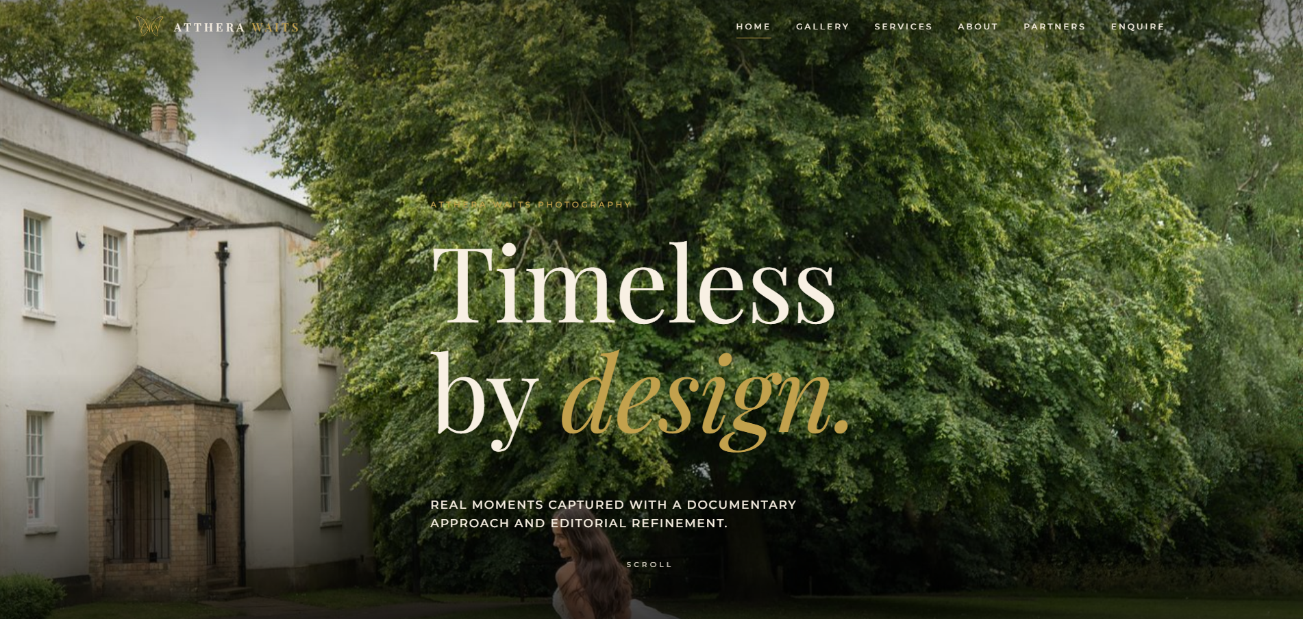The Atthera Waits Photography website homepage